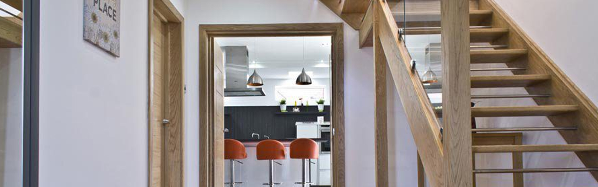 Cut String Glass & Oak Staircase Renovations | DesignMyStairs