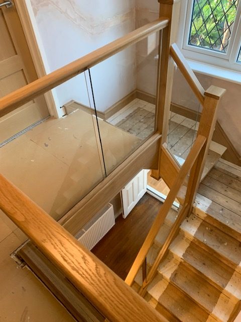 glass stair renovation wirral