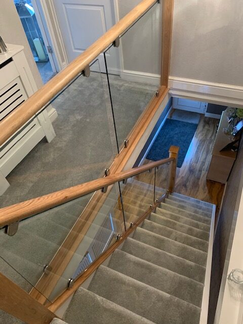 Crosby Liverpool glass staircase renovation