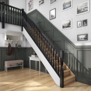 Painted wooded staircase renovation