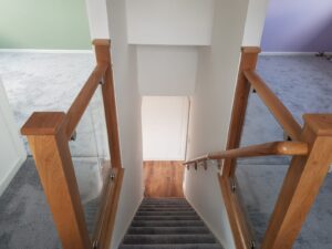 Milton Keynes-Stair-bannister- glass-staircase renovation- design my stairs (1) | Design My Stairs