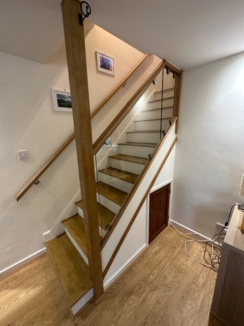 Bristol Thornbury glass oak stair renovation