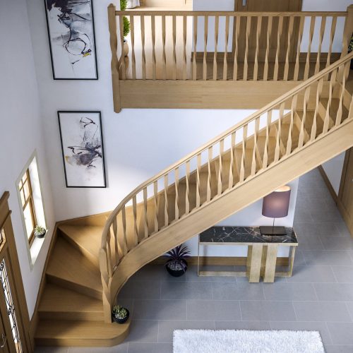 oak staircase