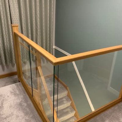 Oak refurbished stair banister transformation staircase 1 (2)
