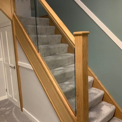 Oak refurbished stair banister transformation staircase 1 (3)